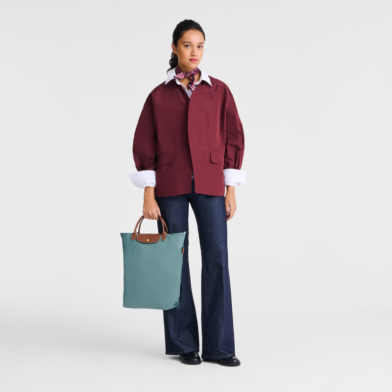 Longchamp Le Pliage Original Bolso shopper M Tela - Eucalipto ÚLTIMAS EDICIONES