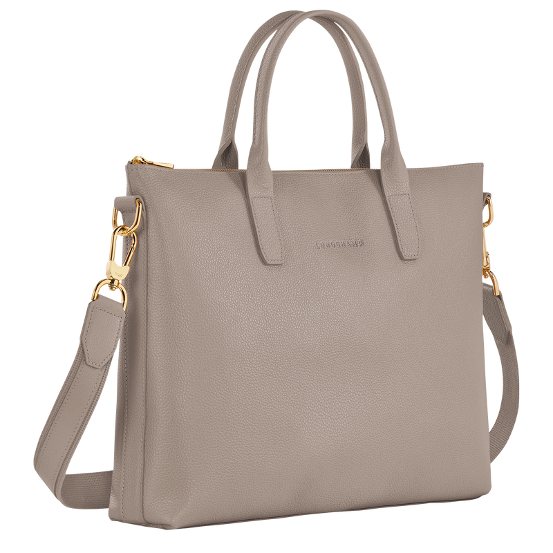 Longchamp Le Foulonné Maletín S Cuero - Tórtola Oferta especial de fábrica