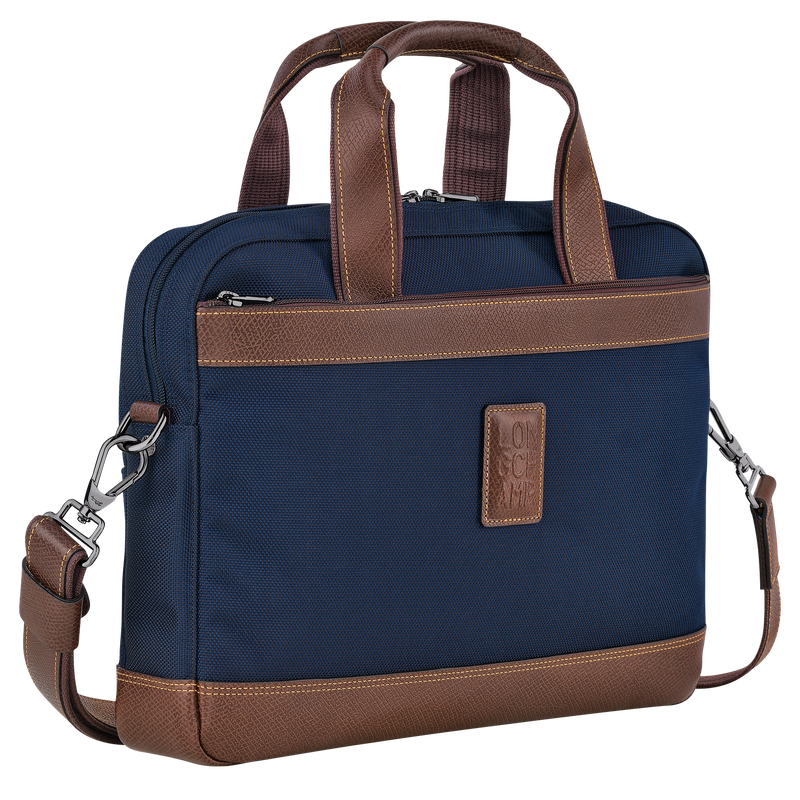 Longchamp Boxford Maletín S Lona reciclada - Azul Grandes descuentos