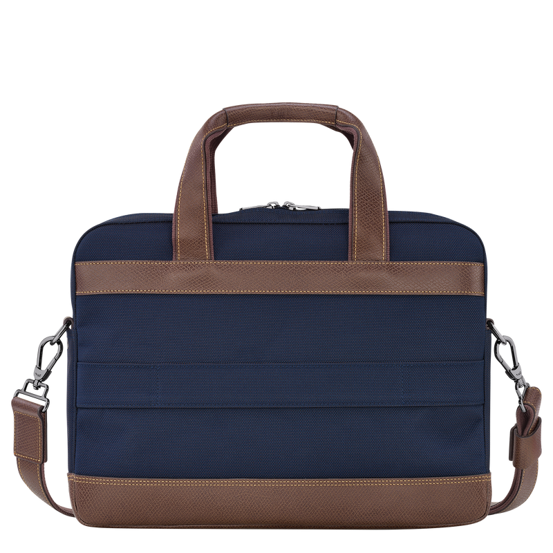 Longchamp Boxford Maletín S Lona reciclada - Azul Grandes descuentos