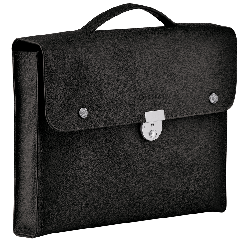 Longchamp Le Foulonné Maletín S Cuero - Negro Ofertas de temporada