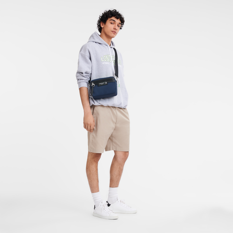 Longchamp Le Pliage Energy Bolso bandolera S Lona reciclada - Azul Marino Outlet