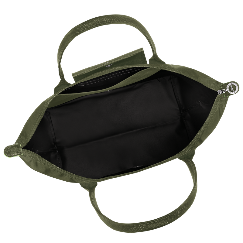 Longchamp Le Pliage Green Bolso de hombro L Lona reciclada - Bosque Liquidación