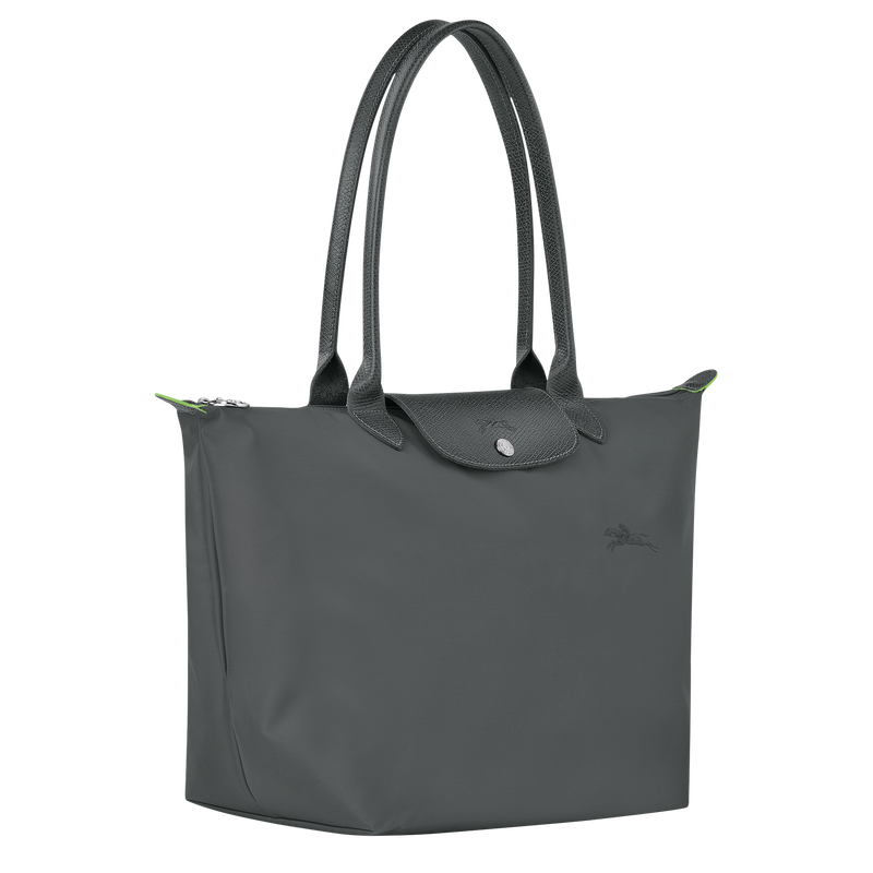 Longchamp Le Pliage Green Bolso de hombro L Lona reciclada - Grafito Mejor oferta