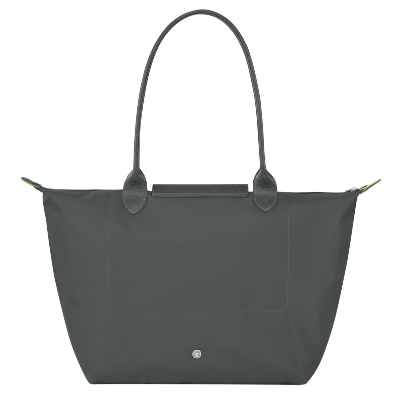 Longchamp Le Pliage Green Bolso de hombro L Lona reciclada - Grafito Mejor oferta