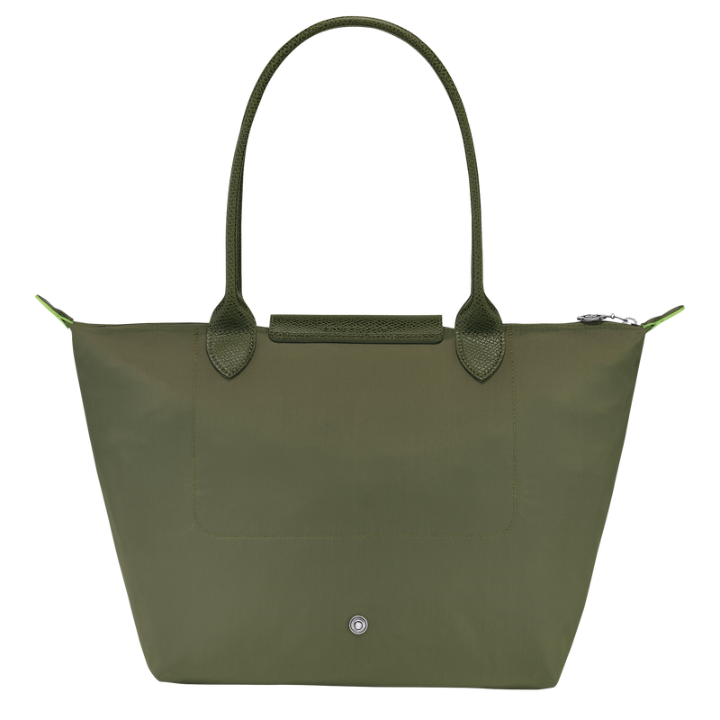 Longchamp Le Pliage Green Bolso de hombro M Lona reciclada - Bosque Rebajas online