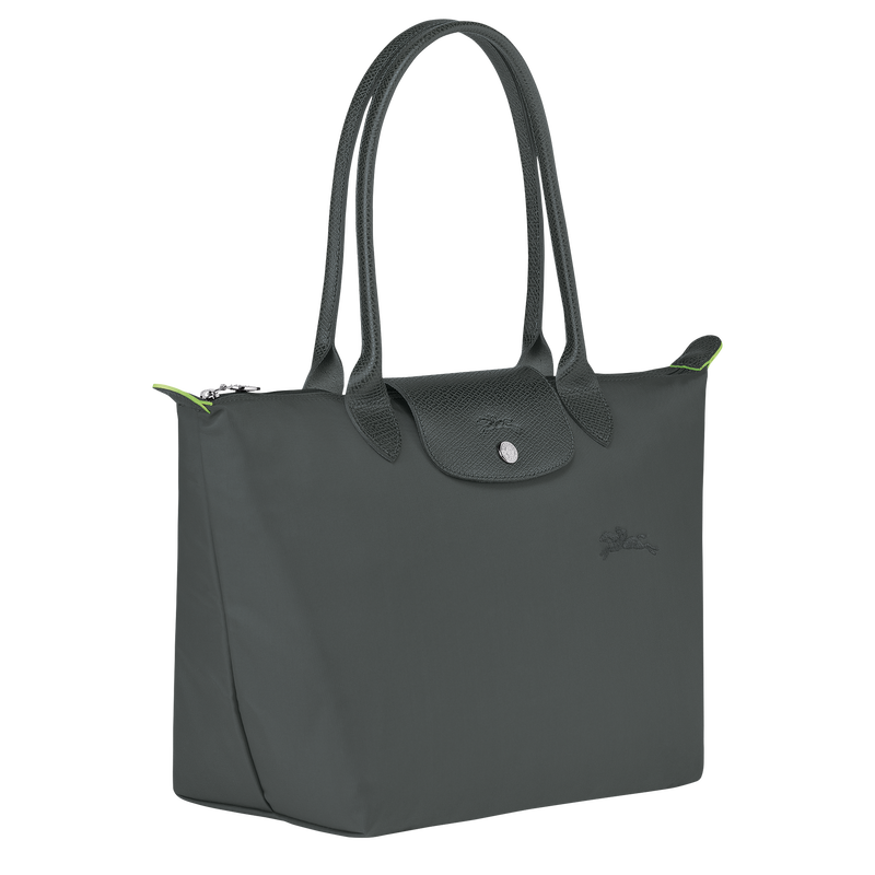 Longchamp Le Pliage Green Bolso de hombro M Lona reciclada - Grafito Rebajas top