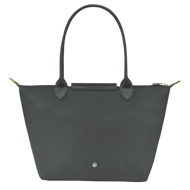Longchamp Le Pliage Green Bolso de hombro M Lona reciclada - Grafito Rebajas top