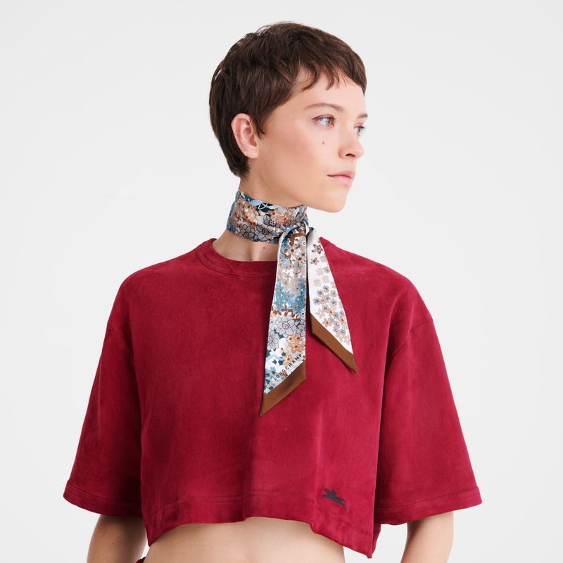 Longchamp Collier de fleurs Banda Seda - Corteza Promoción por tiempo limitado