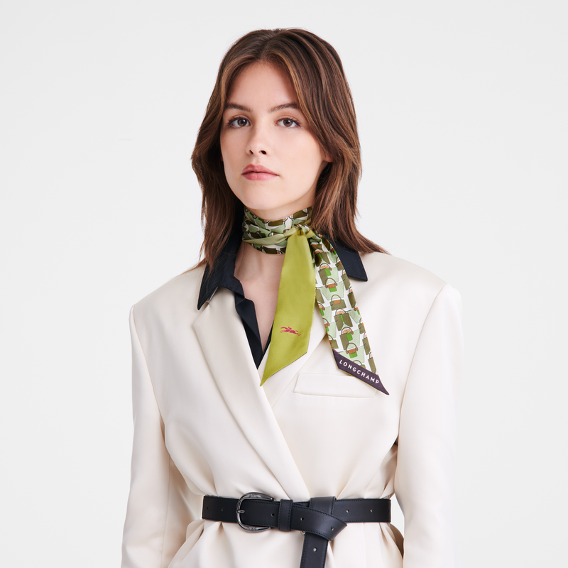 Longchamp Origami Le Pliage Banda Seda - Verde Kiwi Oferta especial de fábrica