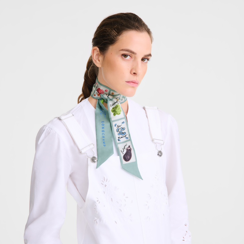 Longchamp Rosa y verde Banda Seda - Verbena Limitado a 3 días