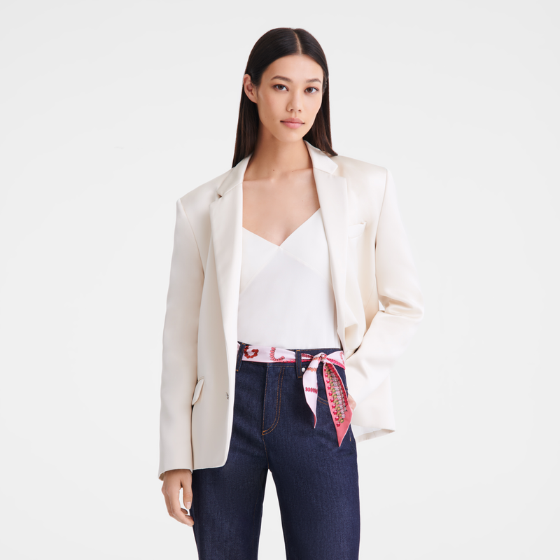 Longchamp En el huerto Banda Seda - Malvavisco Última moda