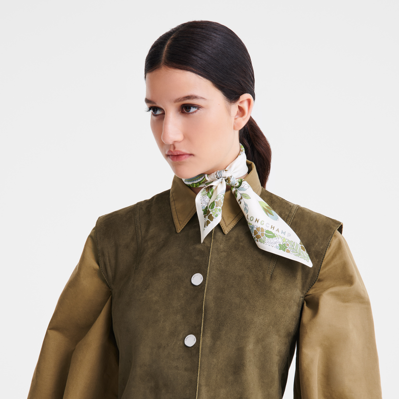 Longchamp Forêt Longchamp Pañuelo de seda 50 Seda - Glaciar Ofertas de temporada