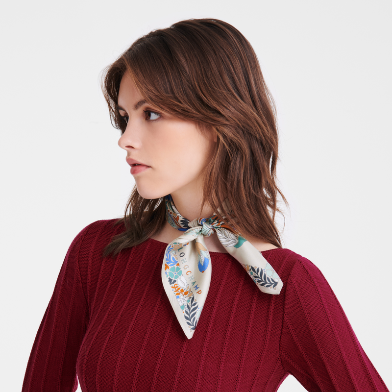 Longchamp Forêt Longchamp Pañuelo de seda 50 Seda - Papel Ofertas especiales