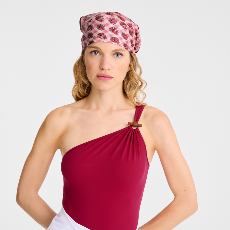 Longchamp La escapada bucólica Pañuelo de seda 50 Seda - Blush Rebajas