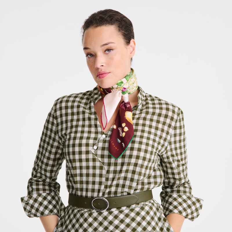 Longchamp Más allá del jardín Pañuelo de seda 90 Seda - Multicolor Solo queda un día