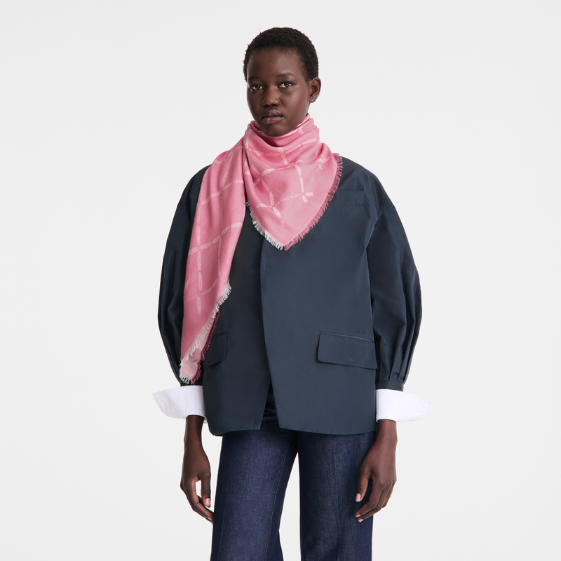 Longchamp Le Roseau Estolas Mezcla de algodón - Malvavisco Última moda