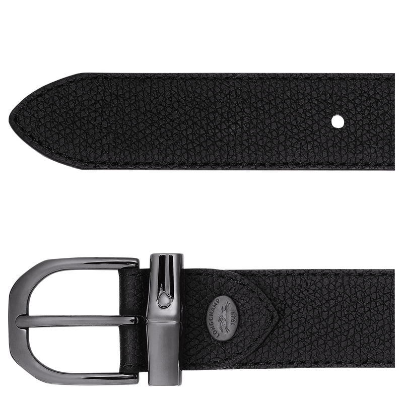 Longchamp Le Roseau Cinturón de mujer Cuero - Negro Devoluciones gratuitas