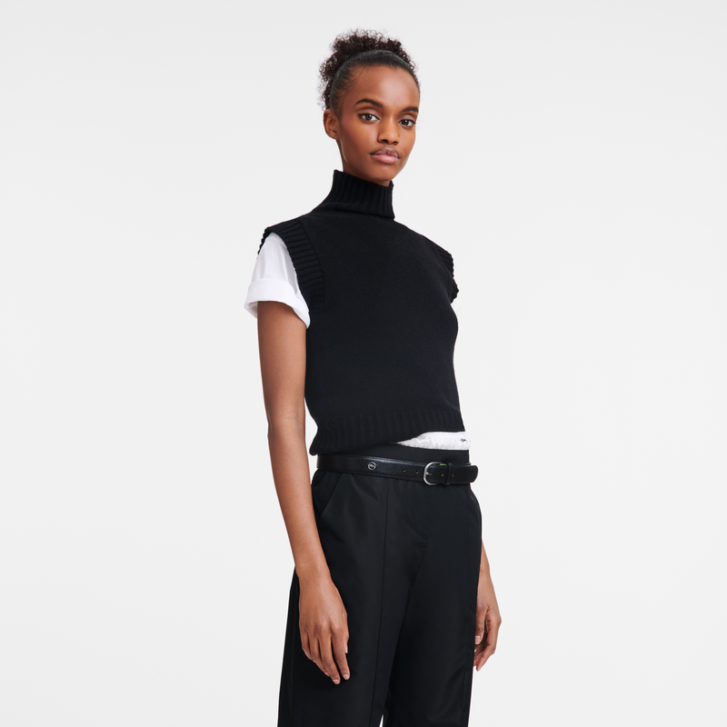 Longchamp Le Pliage Cinturón de mujer Cuero - Negro En línea