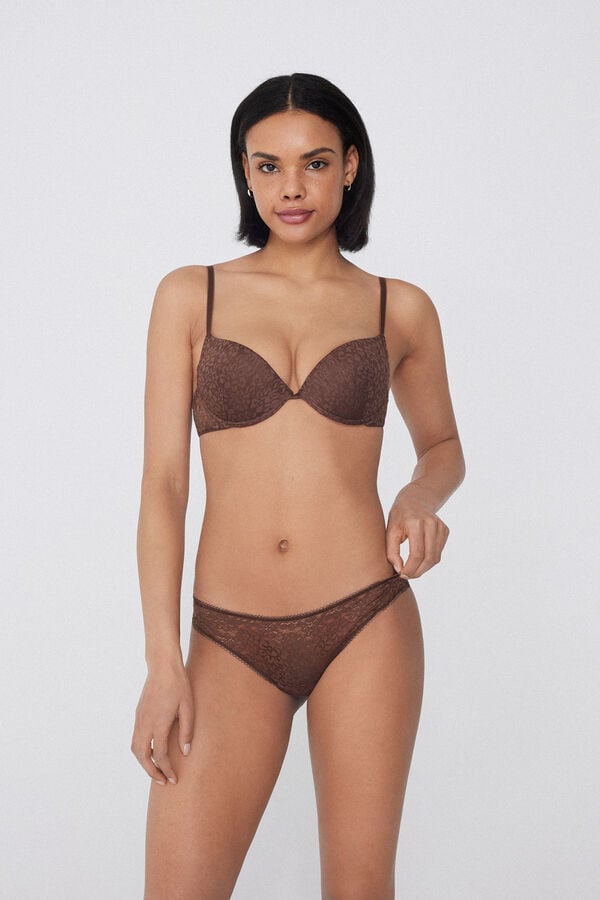 Tezenis Braguita Brasileña de Encaje Reciclado En oferta