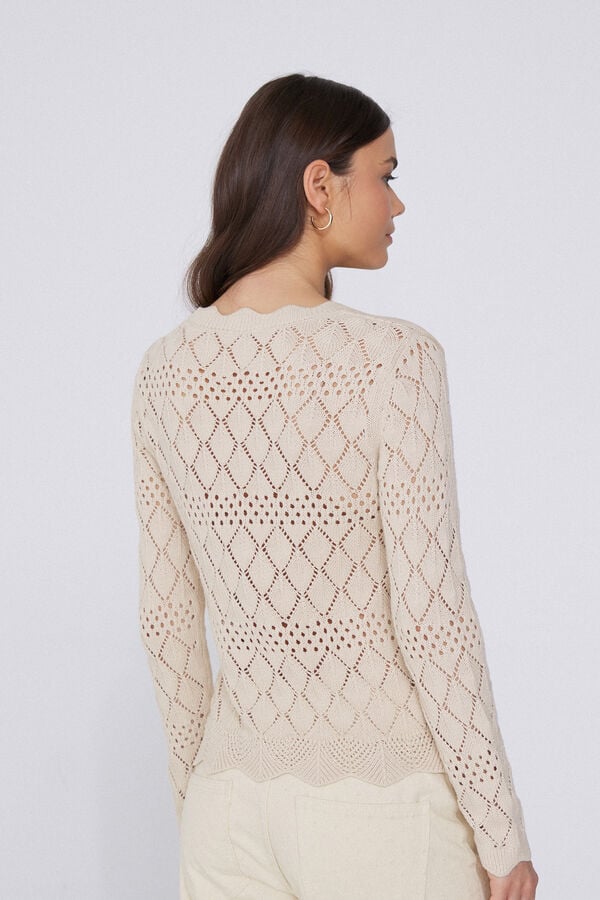 Tezenis Jersey de Manga Larga Perforado de Crochet Últimos 2 días