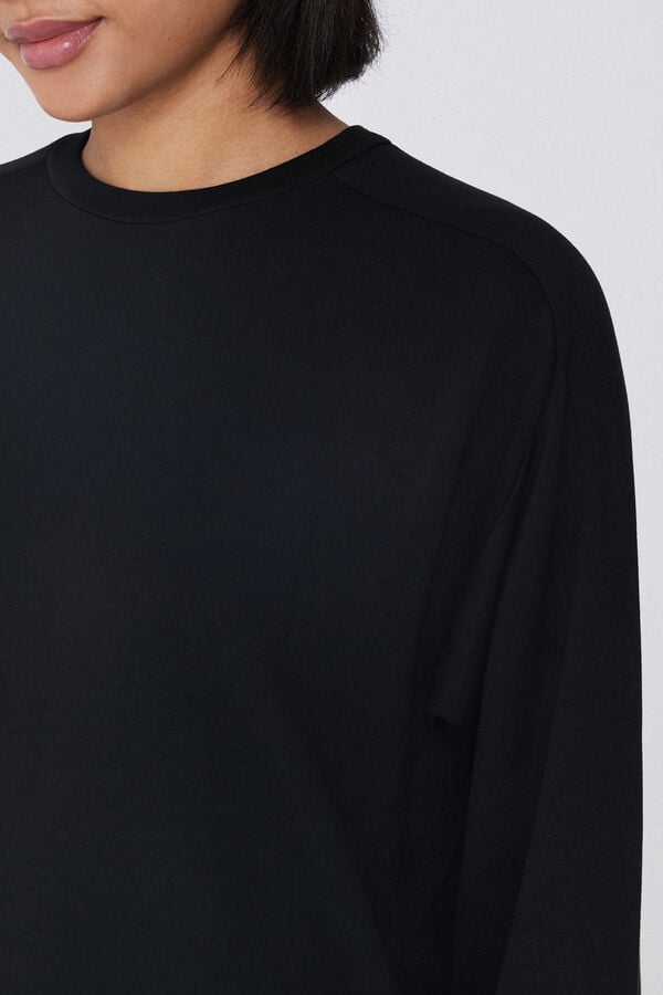Tezenis Sudadera de Viscosa Suave con Cuello Redondo Rebajas de fábrica