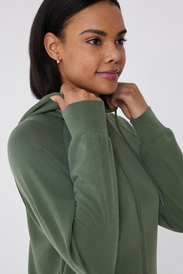 Tezenis Sudadera de Viscosa Suave con Cremallera y Capucha Tienda
