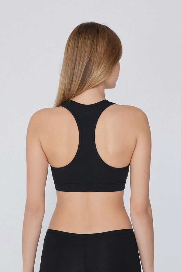 Tezenis Sujetador Brasier Escote Americano Algodón Elástico Liquidación
