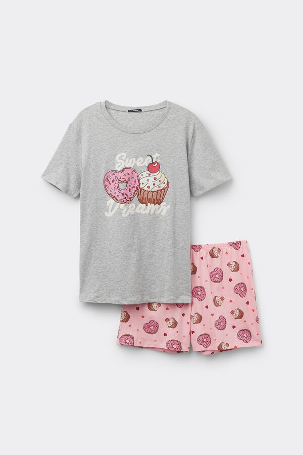 Tezenis Pijama Corto Manga Corta Algodón Estampado Dream Oferta especial