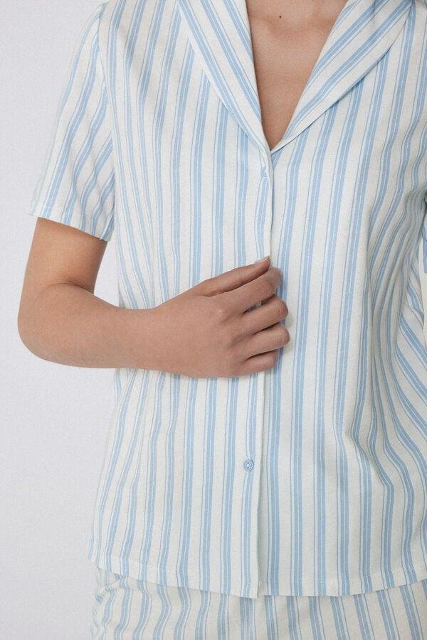 Tezenis Pijama Corto Abierto Media Manga Algodón Rayas COMPRAR AHORA
