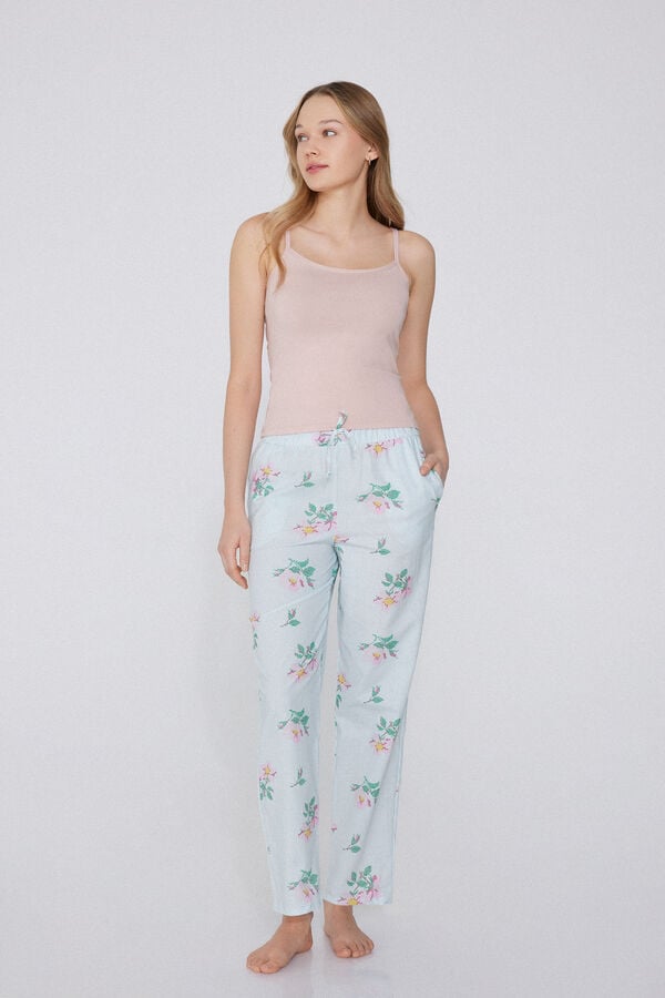 Tezenis Pantalón Largo de Tela de Algodón con Cordón Promoción trimestral