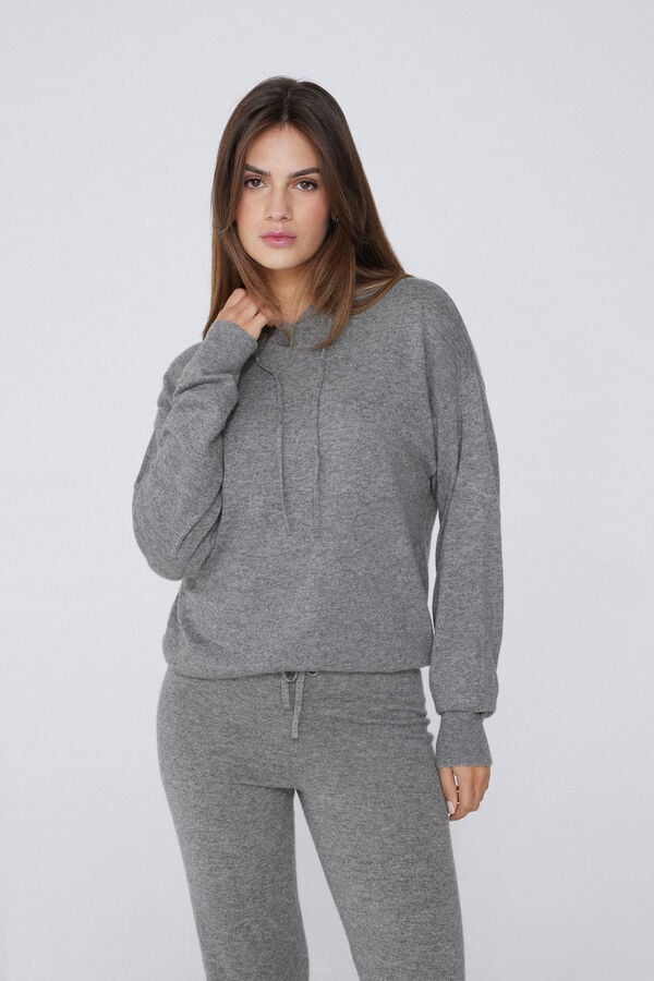 Tezenis Jersey Grueso con Lana y Capucha En línea