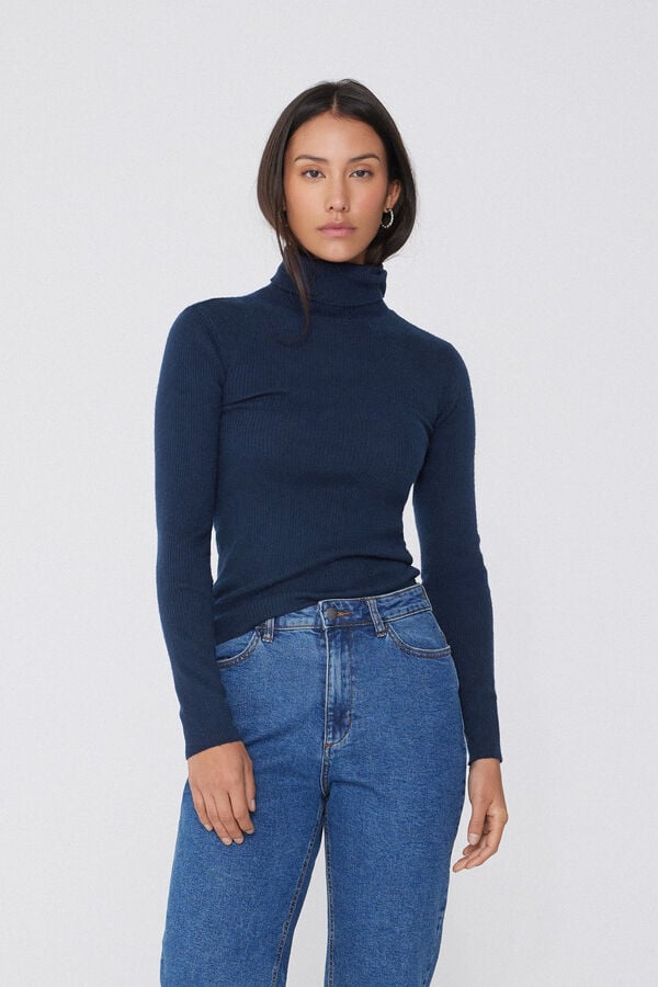 Tezenis Jersey Abrigado Manga Larga Cuello Alto Canalé con Lana Rebajas