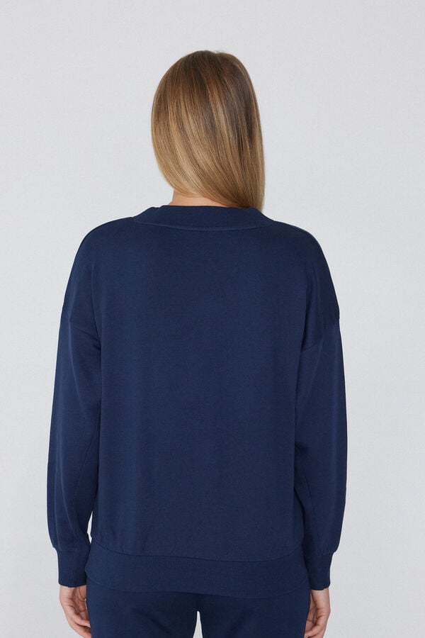 Tezenis Sudadera Gruesa Manga Larga Escote Pico Ahorra y exporta