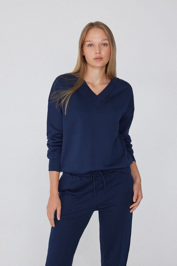 Tezenis Sudadera Gruesa Manga Larga Escote Pico Ahorra y exporta
