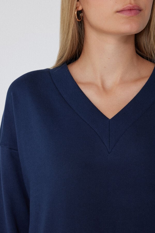 Tezenis Sudadera Gruesa Manga Larga Escote Pico Ahorra y exporta
