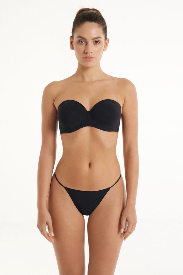Tezenis Sujetador Bandeau con Relleno Ligero de Microfibra Reciclada Full Coverage Rebajas de fin de temporada