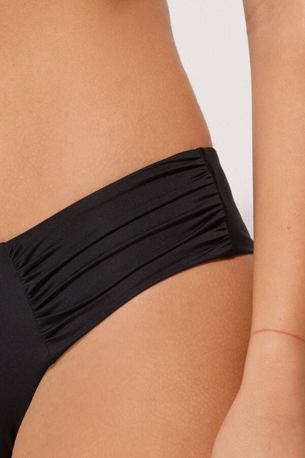Tezenis Bikini Brasileño Alto y Reciclado con Frunce Lateral Precio ultrabajo
