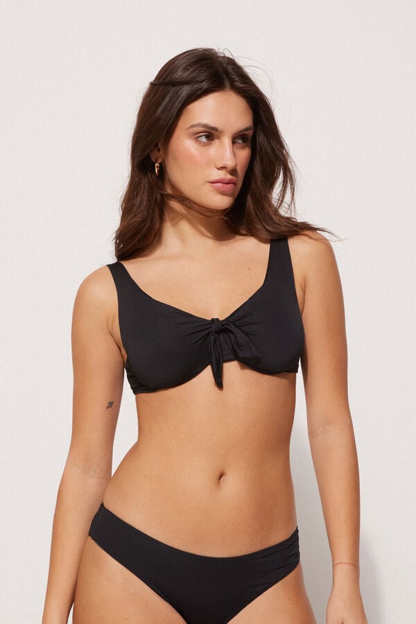Tezenis Sujetador de Bikini Balconette de Microfibra Reciclada con Lazo Venta caliente