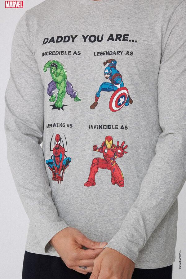 Tezenis Pijama Largo de Algodón con Estampado Integral Avengers Ofertas de temporada