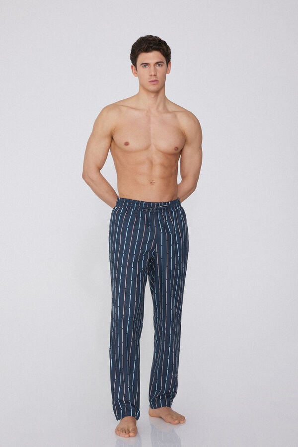 Tezenis Pantalón Largo de Tela de Algodón con Bolsillos 2025