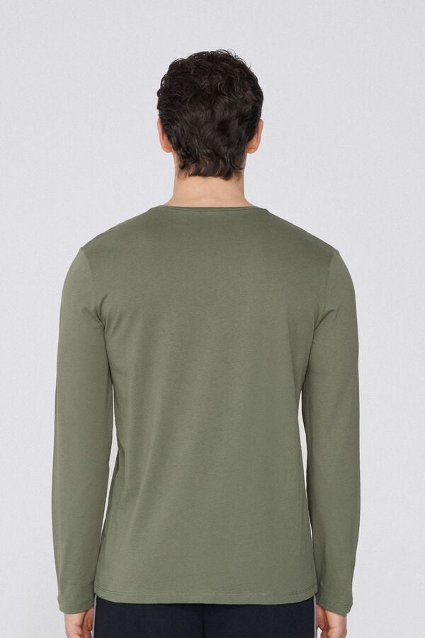 Tezenis Camiseta 100% algodón manga larga y cuello redondo hombre Outlet online