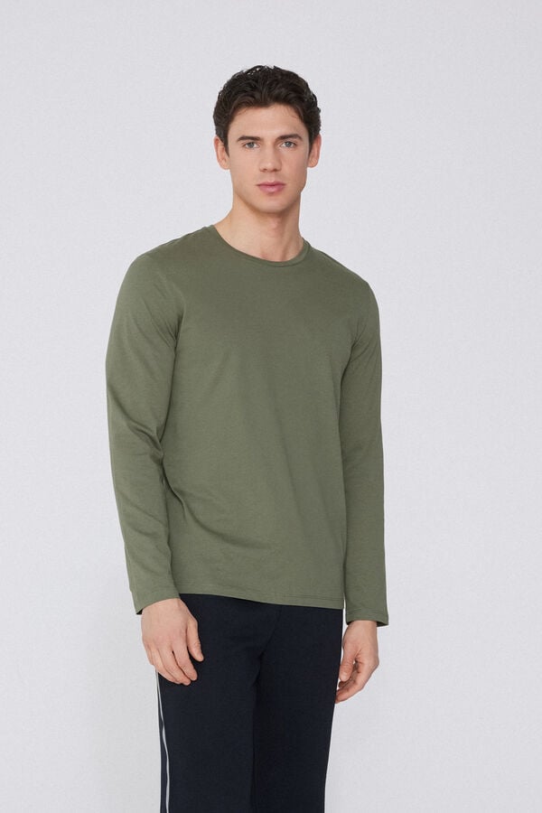 Tezenis Camiseta 100% algodón manga larga y cuello redondo hombre Outlet online