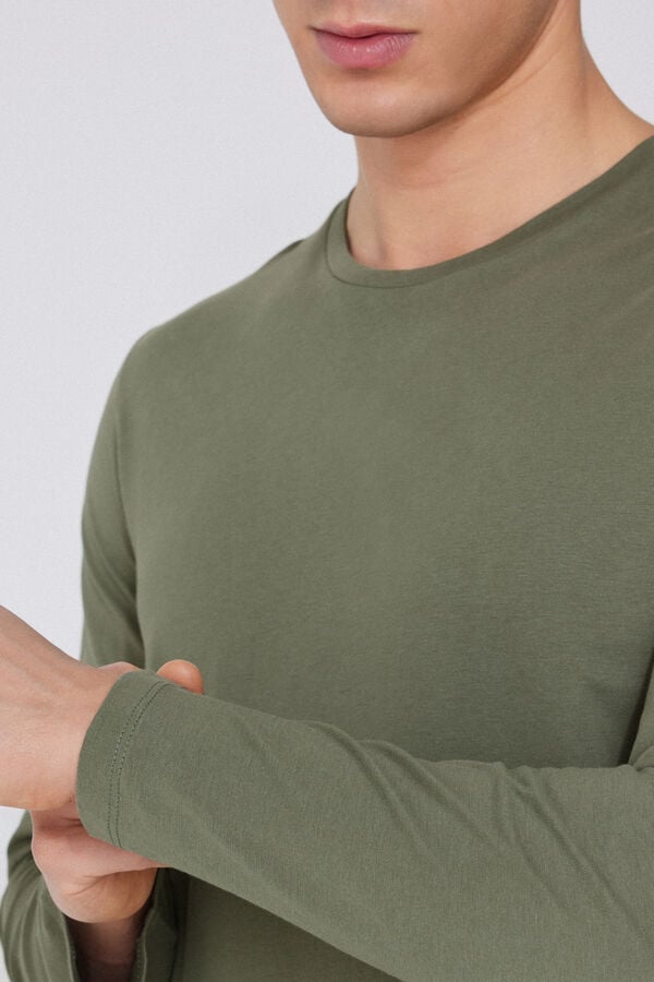 Tezenis Camiseta 100% algodón manga larga y cuello redondo hombre Outlet online