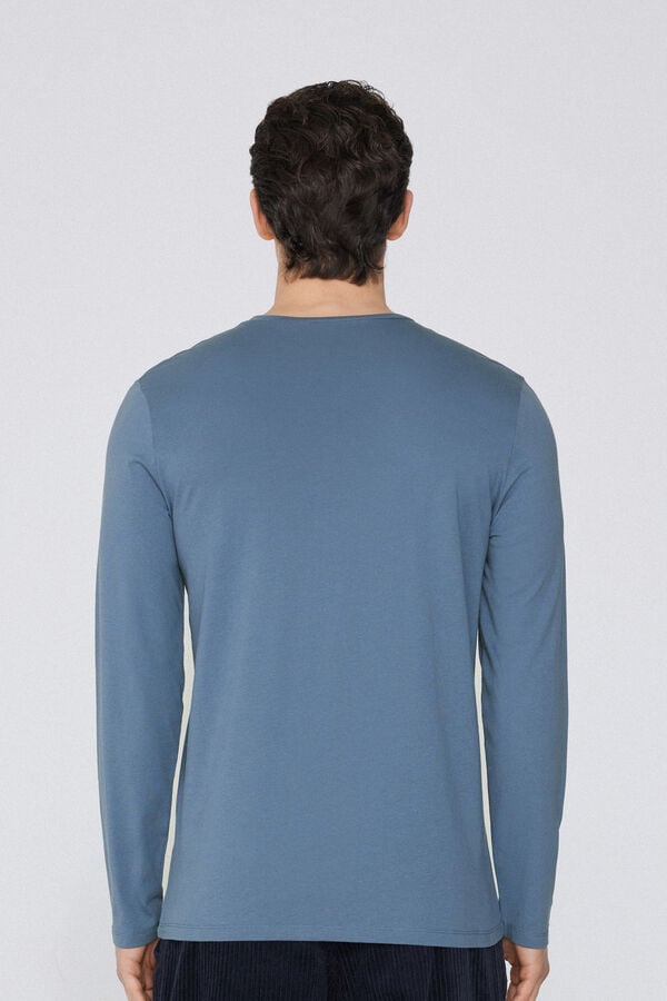 Tezenis Camiseta 100% algodón manga larga y cuello redondo hombre Rebajas