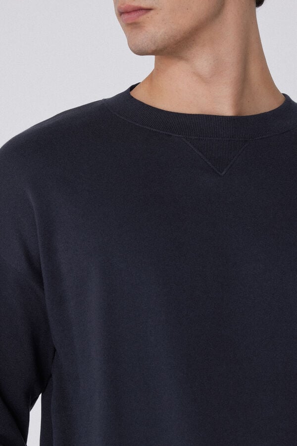 Tezenis Sudadera básica 100 algodón con cuello redondo Ofertas