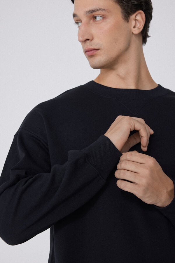 Tezenis Sudadera básica 100 algodón con cuello redondo Venta caliente
