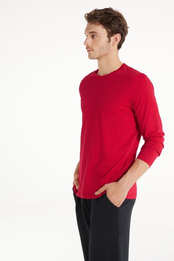 Tezenis Camiseta 100% algodón manga larga y cuello redondo hombre Tienda
