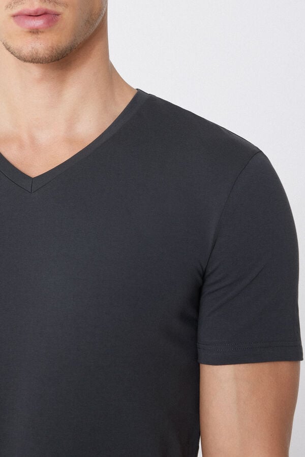 Tezenis Camiseta Escote Pico Algodón Elástico Mejor oferta