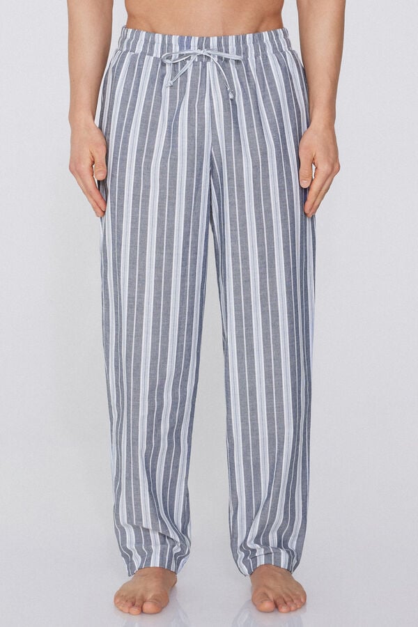 Tezenis Pantalón Largo de Tela de Algodón con Bolsillos Tienda de fábrica